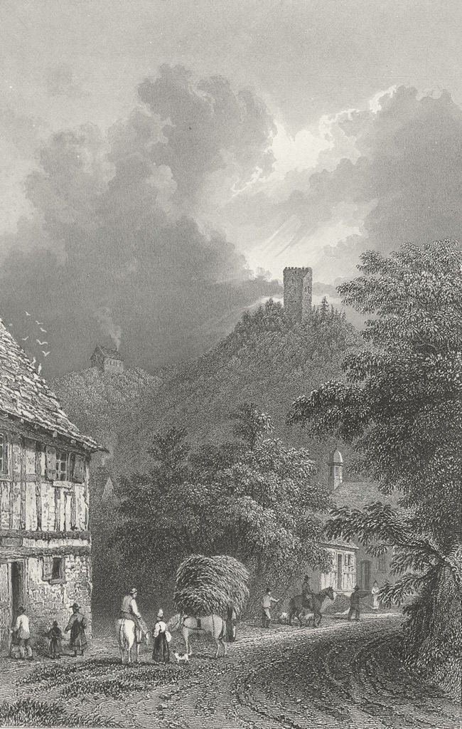 BODMIN. Ruins, Frauenburg. Germany. Tombleson 1830 old antique print picture